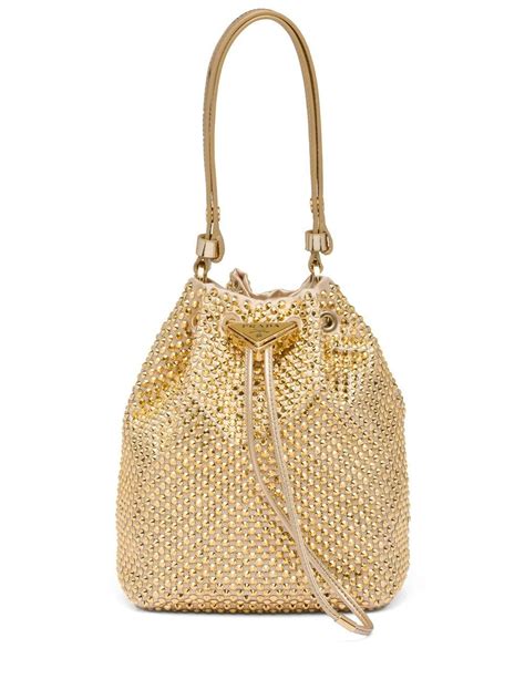 crystal prada bag|prada crystal bucket bag.